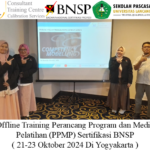 Offline Training Perancang Program dan Media Pelatihan (PPMP) Sertifikasi BNSP ( 21-23 Oktober 2024 Di Yogyakarta )